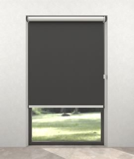 Essential blackout electric roller blind anthracite
