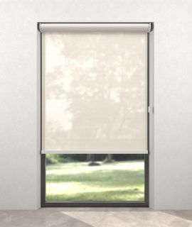 Screen smart electric blind white