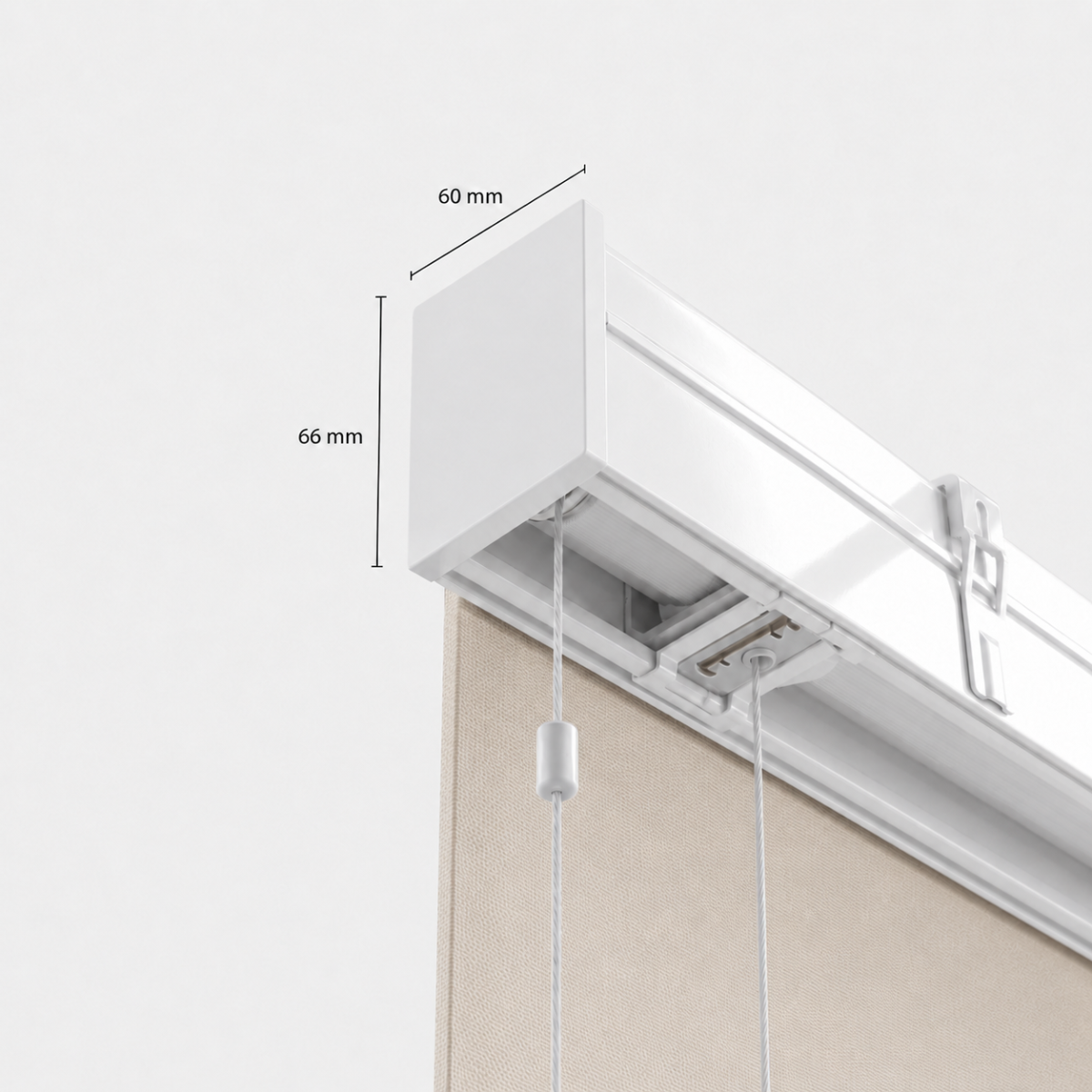 Dimensions roman blind system large