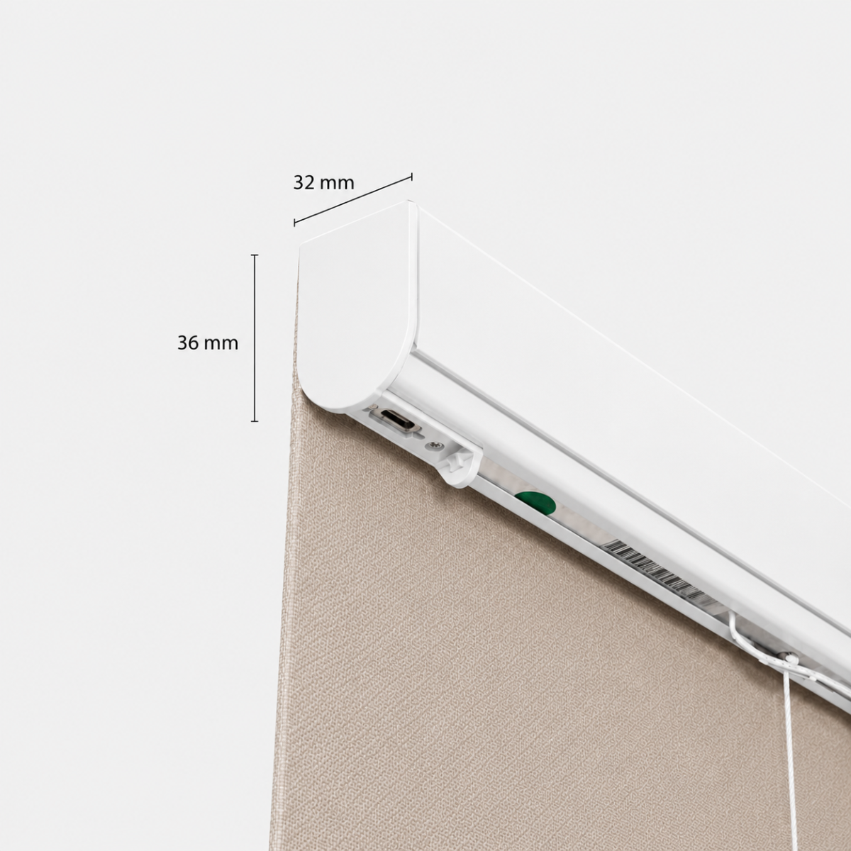 Dimensions roman blind system small