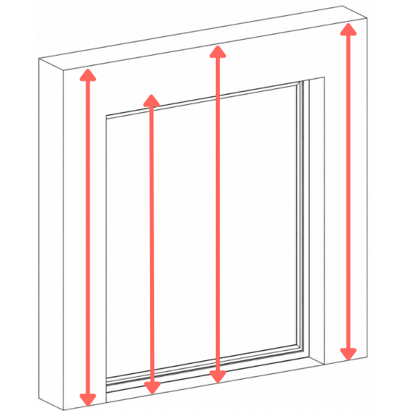 measuring height curtains